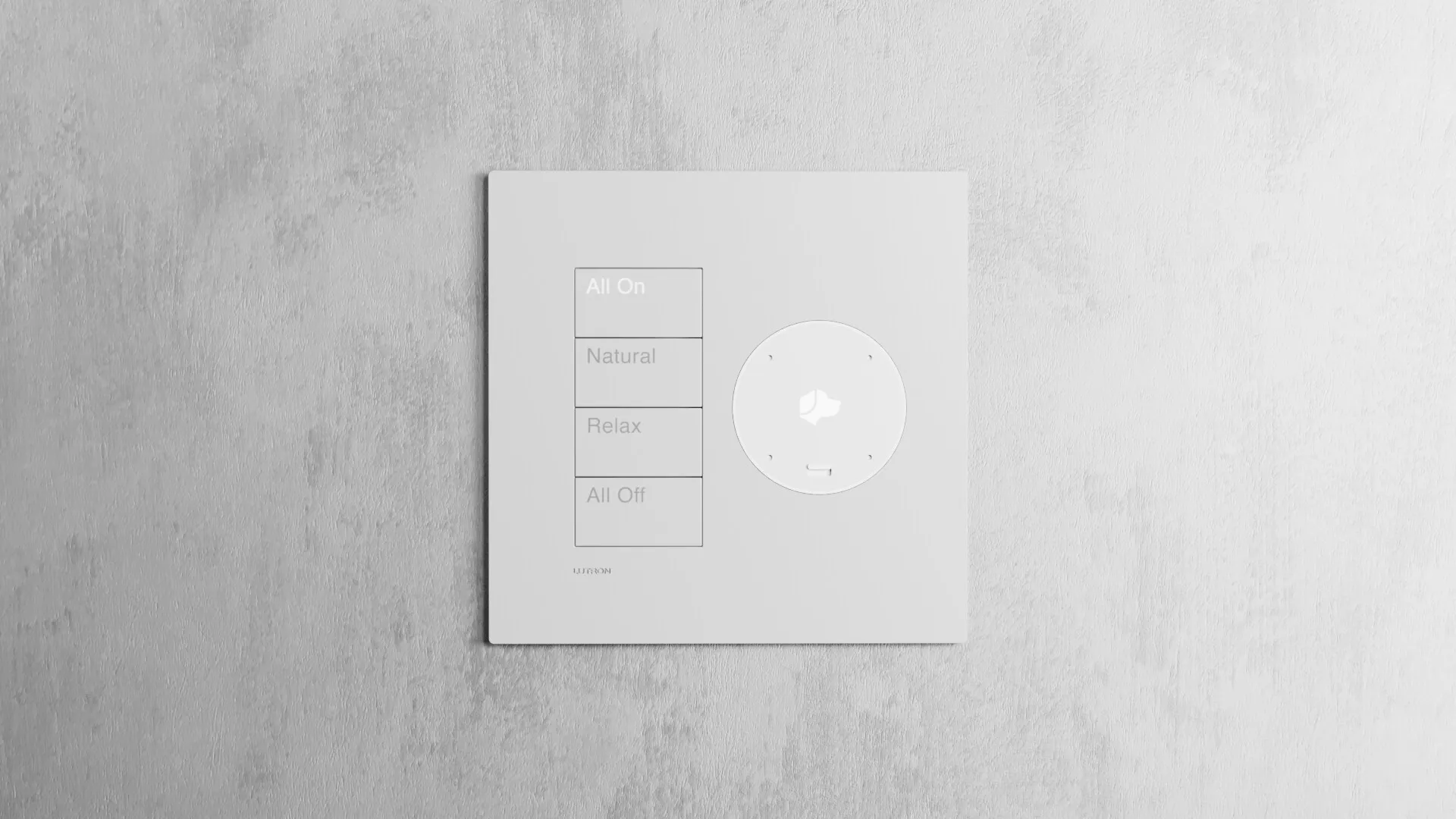 Lutron Palladiom keypad with integrated Josh.ai control